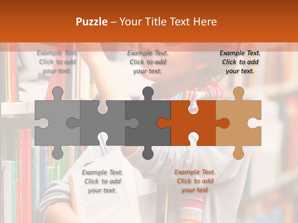 Stamp Gift Happiness PowerPoint Template