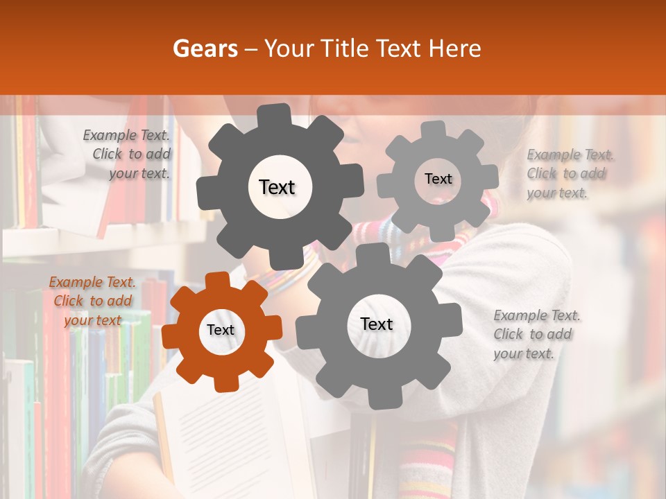 Stamp Gift Happiness PowerPoint Template