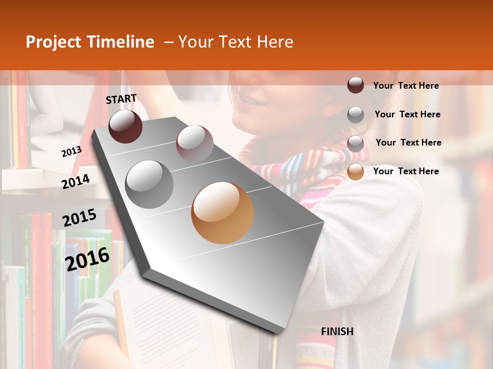 Stamp Gift Happiness PowerPoint Template