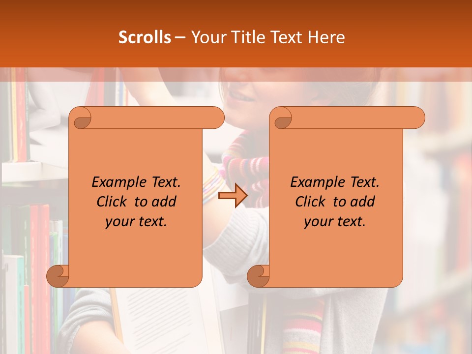 Stamp Gift Happiness PowerPoint Template