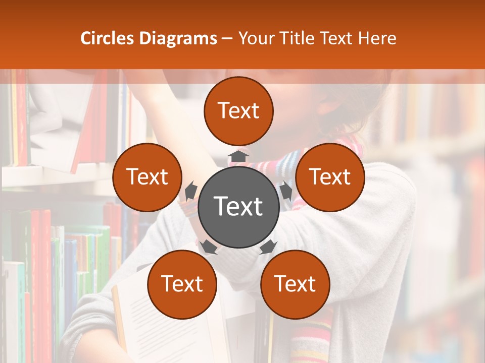 Stamp Gift Happiness PowerPoint Template