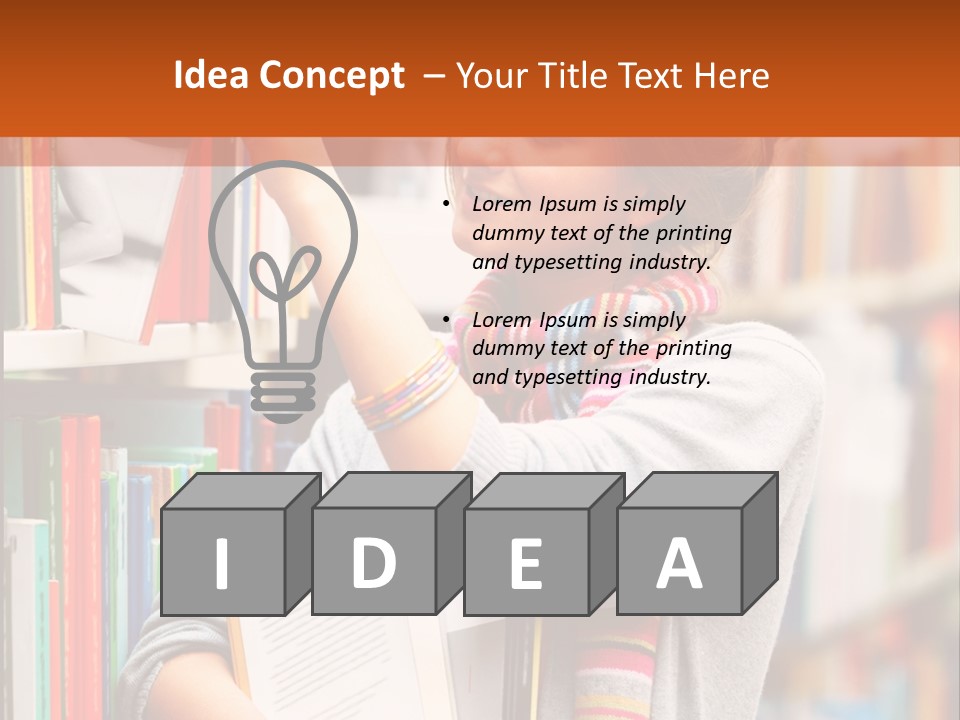 Stamp Gift Happiness PowerPoint Template