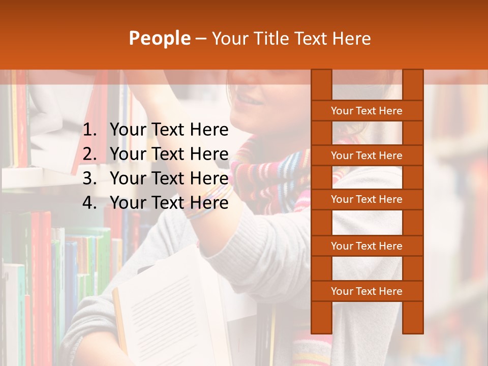 Stamp Gift Happiness PowerPoint Template