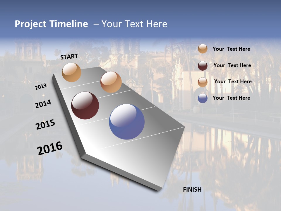 Postage Spiral Greeting PowerPoint Template