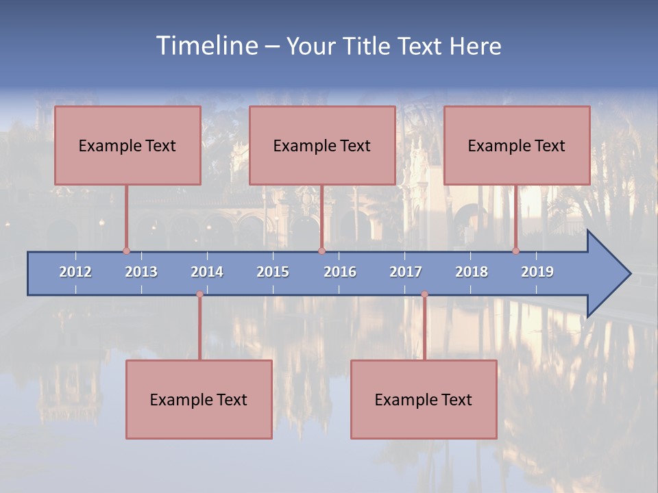 Postage Spiral Greeting PowerPoint Template
