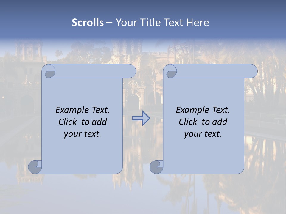 Postage Spiral Greeting PowerPoint Template