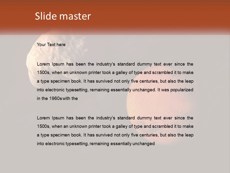 Spiral Stamp Decorated PowerPoint Template