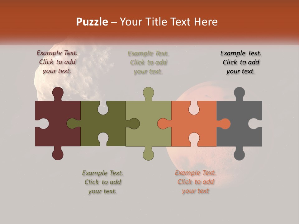 Spiral Stamp Decorated PowerPoint Template