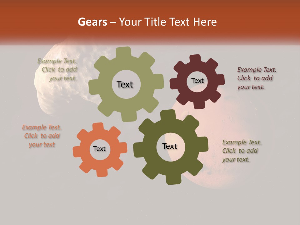 Spiral Stamp Decorated PowerPoint Template