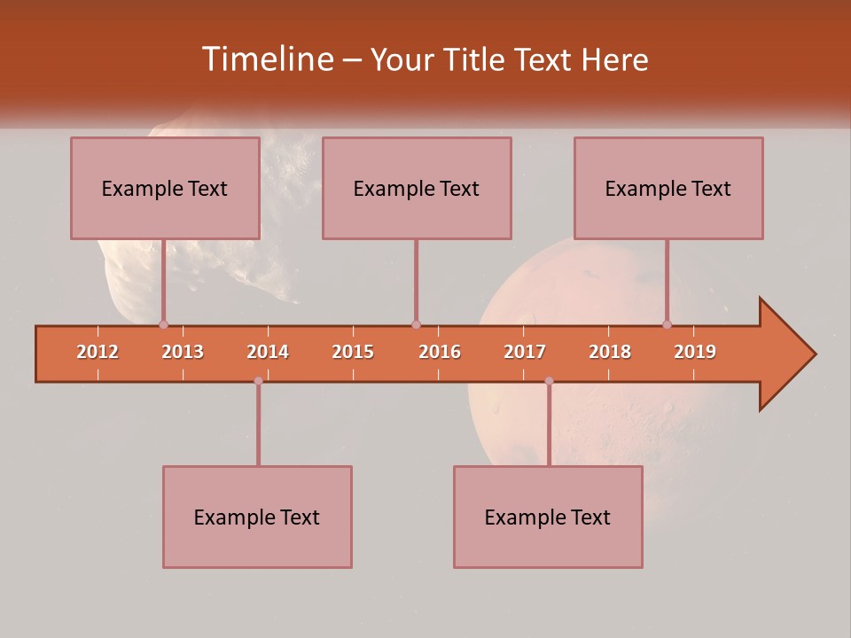 Spiral Stamp Decorated PowerPoint Template