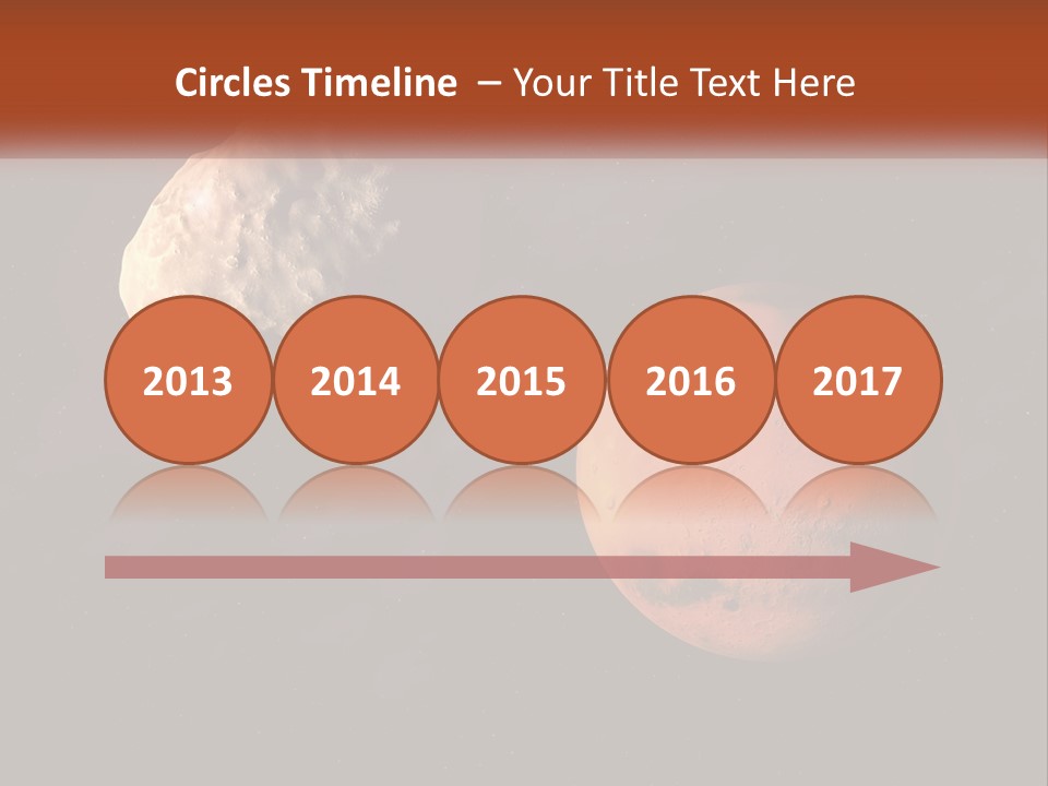 Spiral Stamp Decorated PowerPoint Template