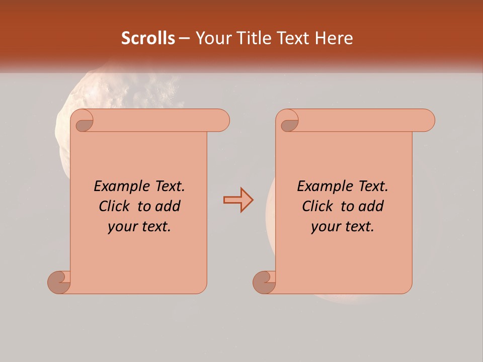 Spiral Stamp Decorated PowerPoint Template