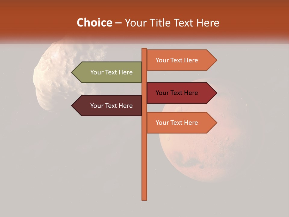 Spiral Stamp Decorated PowerPoint Template