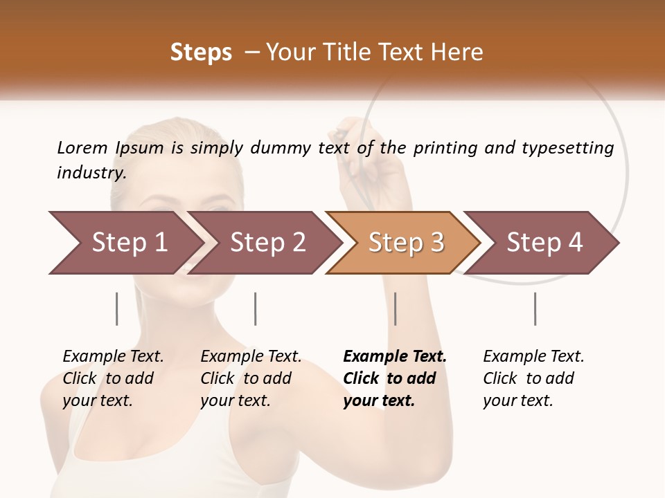 Banner Birthday Stamp PowerPoint Template