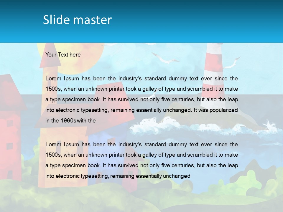 Design Shape Pink PowerPoint Template