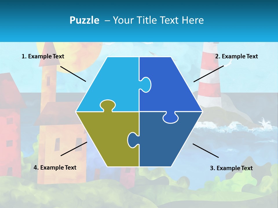 Design Shape Pink PowerPoint Template