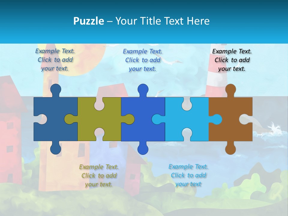 Design Shape Pink PowerPoint Template