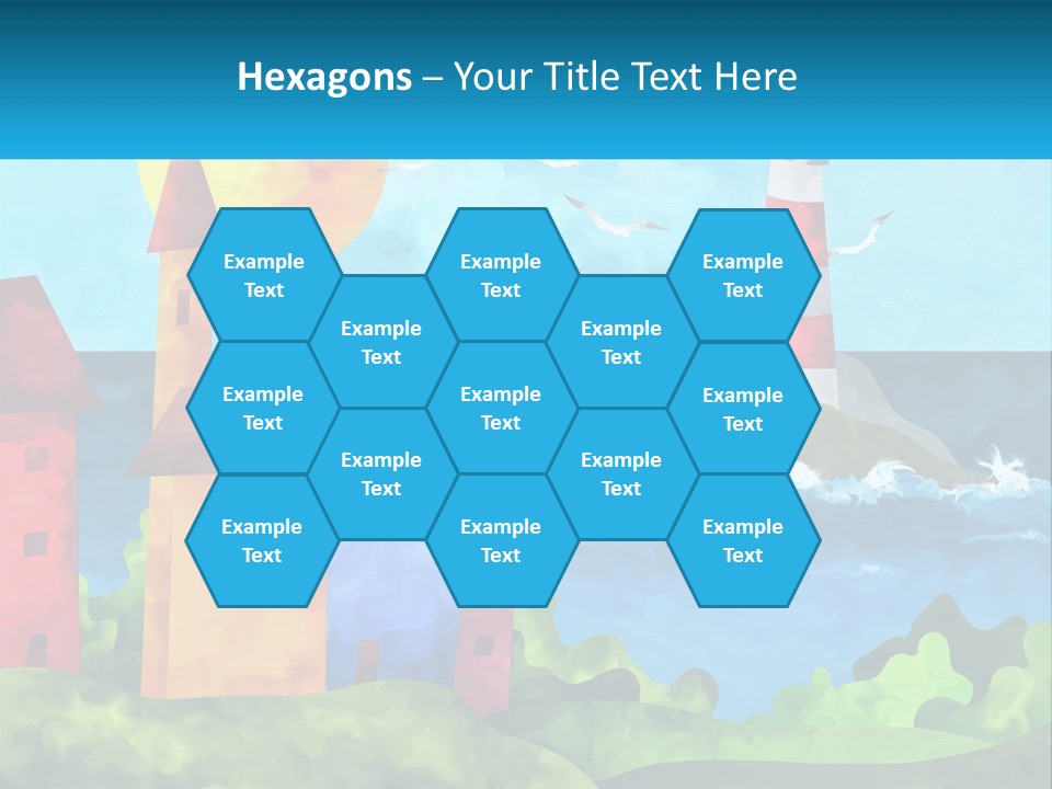 Design Shape Pink PowerPoint Template