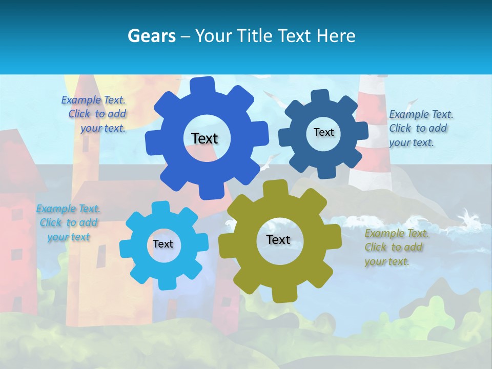 Design Shape Pink PowerPoint Template