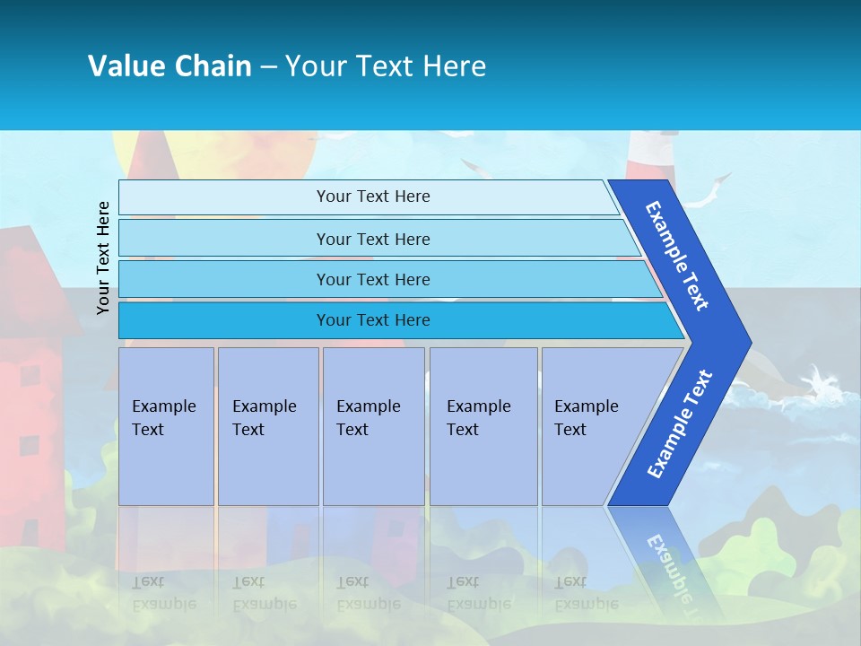 Design Shape Pink PowerPoint Template