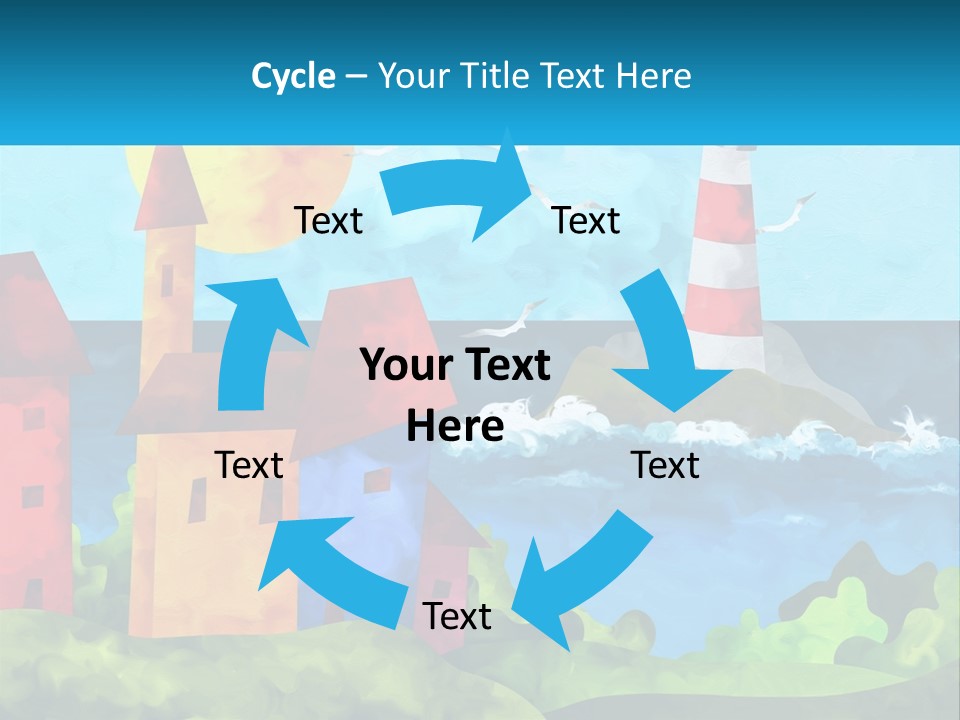 Design Shape Pink PowerPoint Template