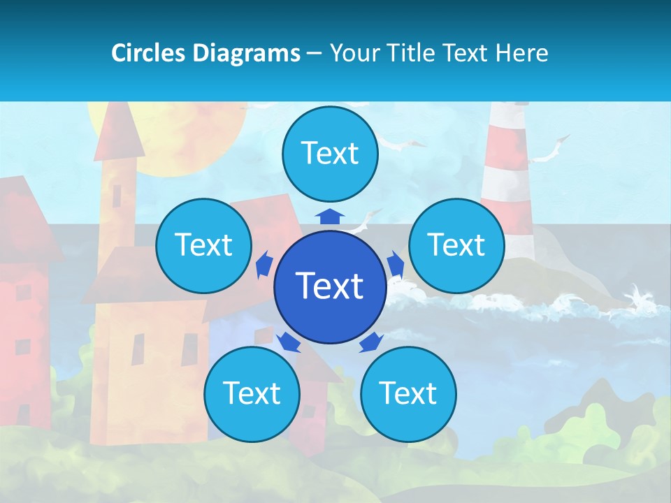 Design Shape Pink PowerPoint Template