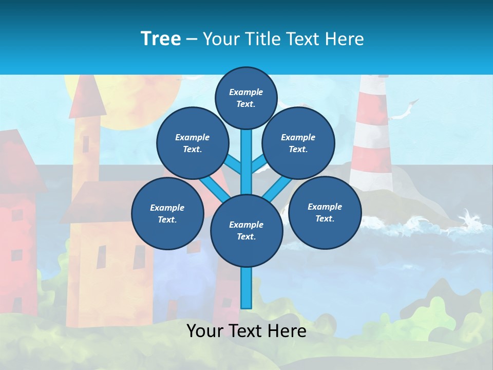 Design Shape Pink PowerPoint Template