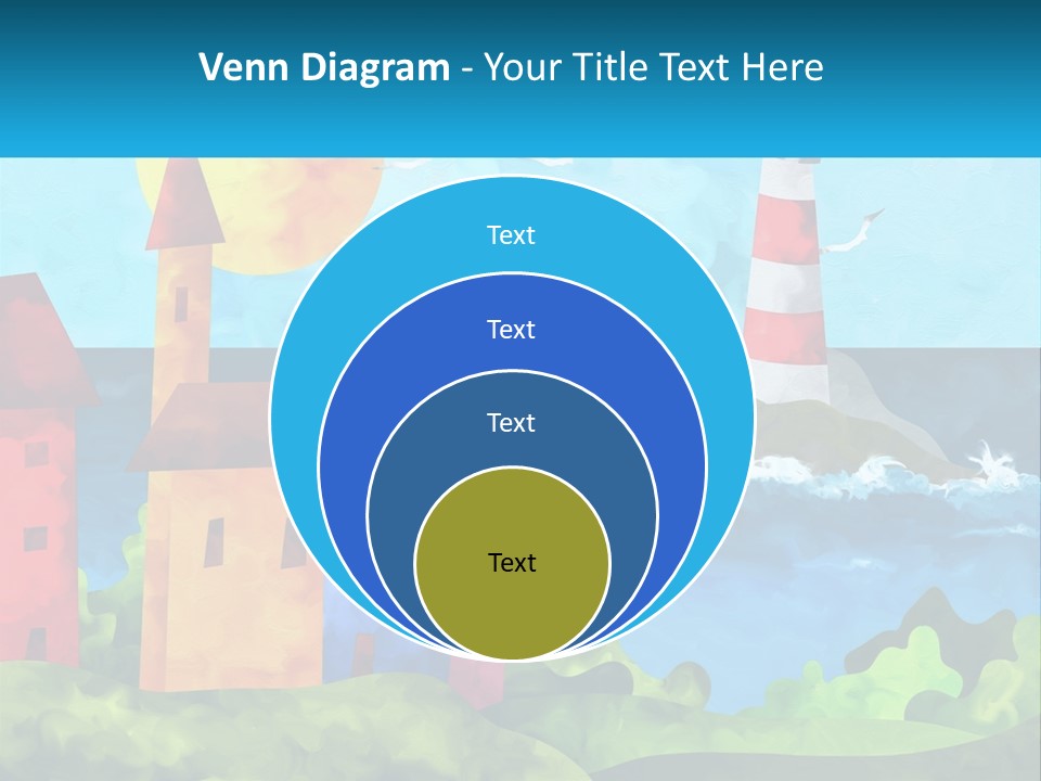Design Shape Pink PowerPoint Template