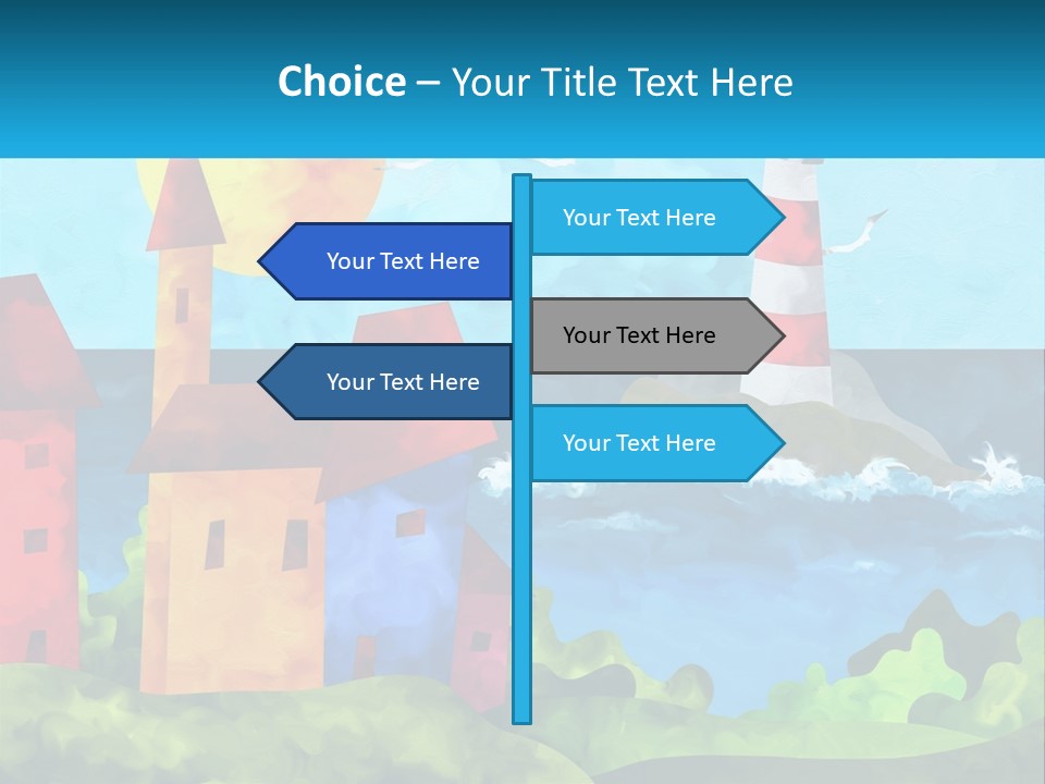 Design Shape Pink PowerPoint Template