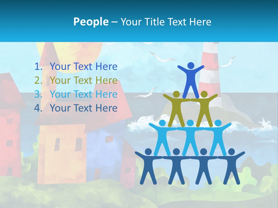 Design Shape Pink PowerPoint Template