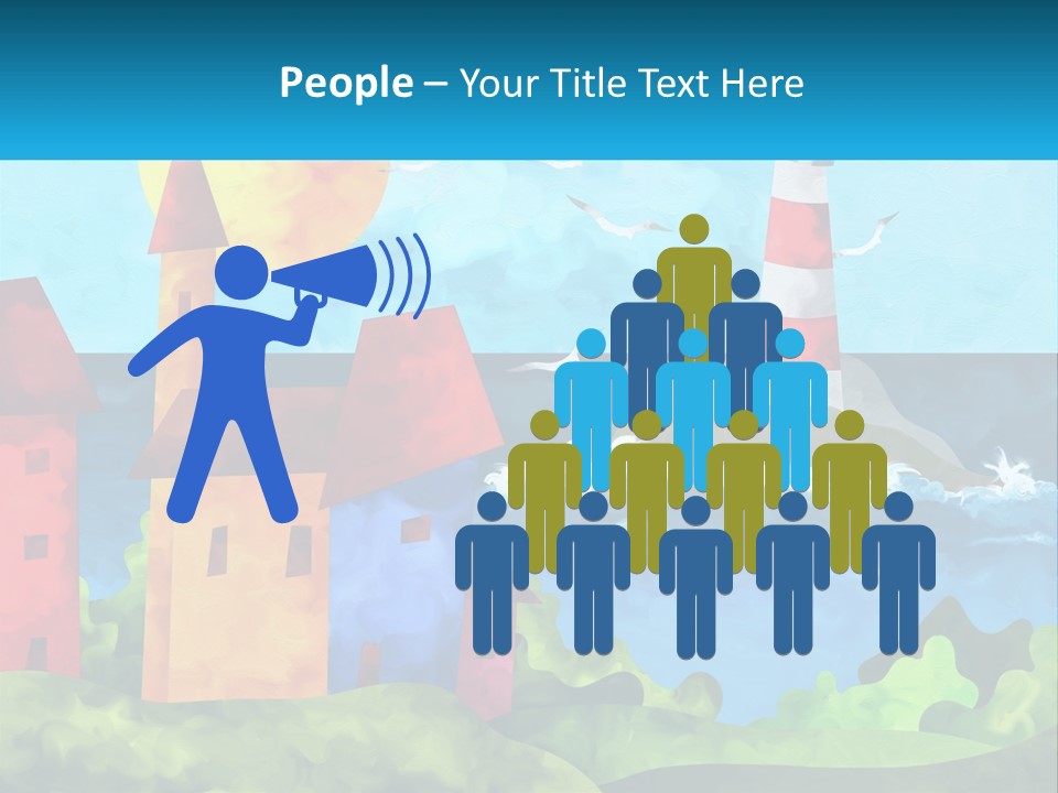 Design Shape Pink PowerPoint Template