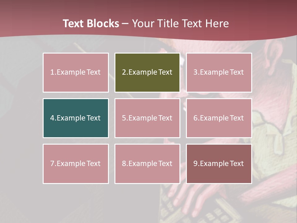 Background Box Art PowerPoint Template