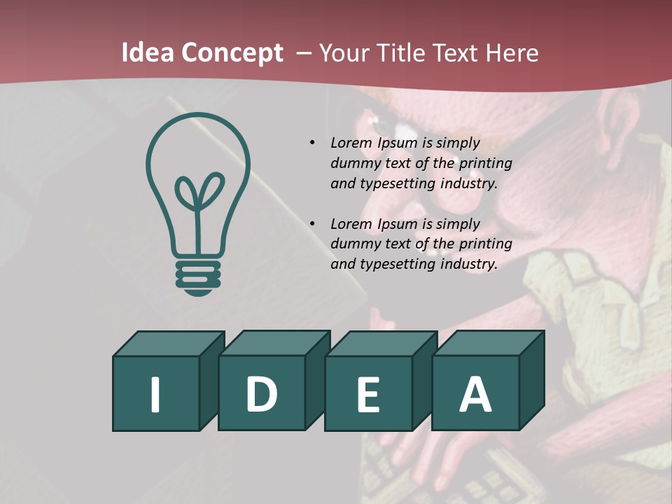 Background Box Art PowerPoint Template