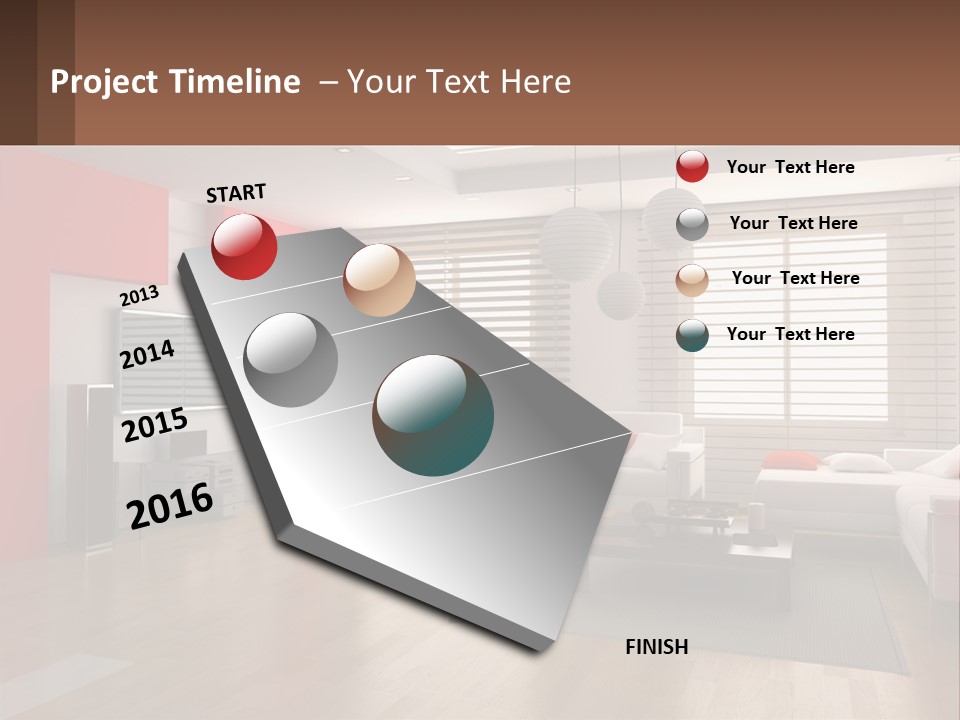 Cartoon Balloon Hat PowerPoint Template