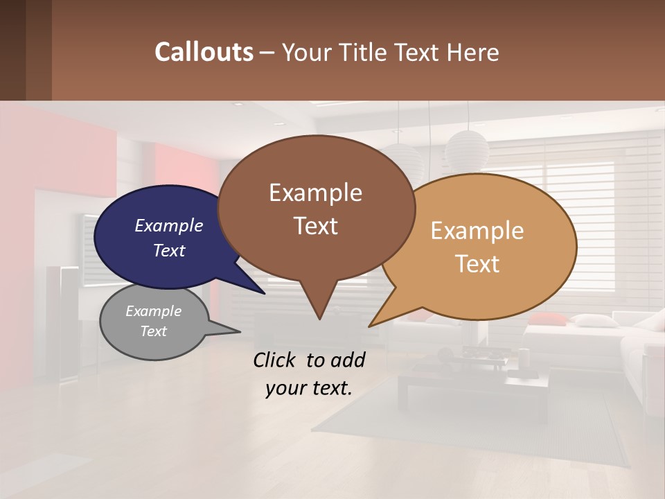 Cartoon Balloon Hat PowerPoint Template