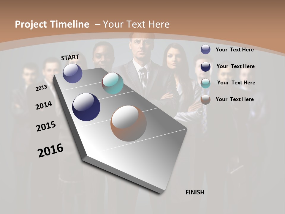 Spiral Vector Bday PowerPoint Template
