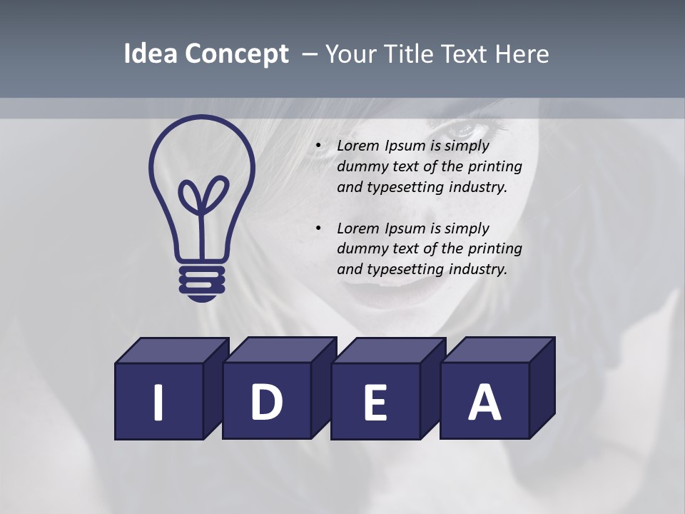 Icon Happiness Design PowerPoint Template