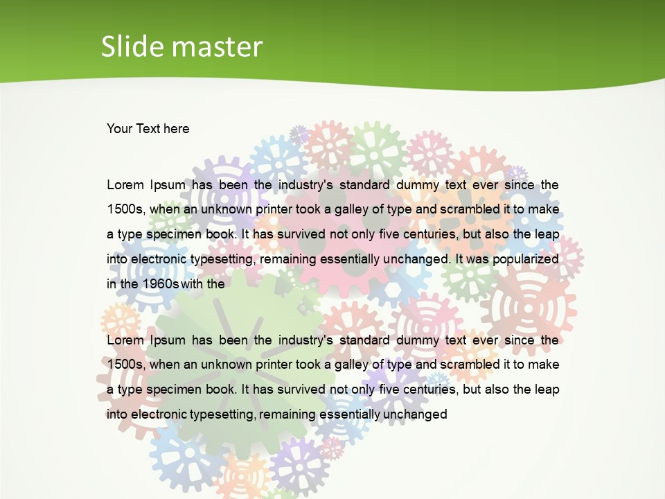 Birthday Greeting Postage PowerPoint Template