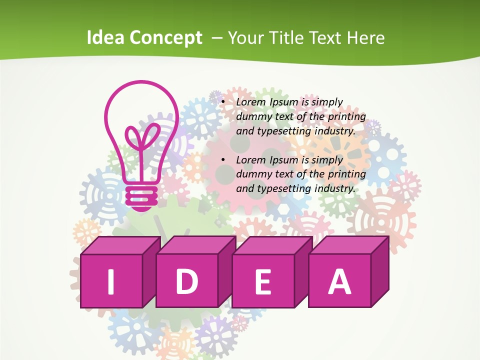 Birthday Greeting Postage PowerPoint Template