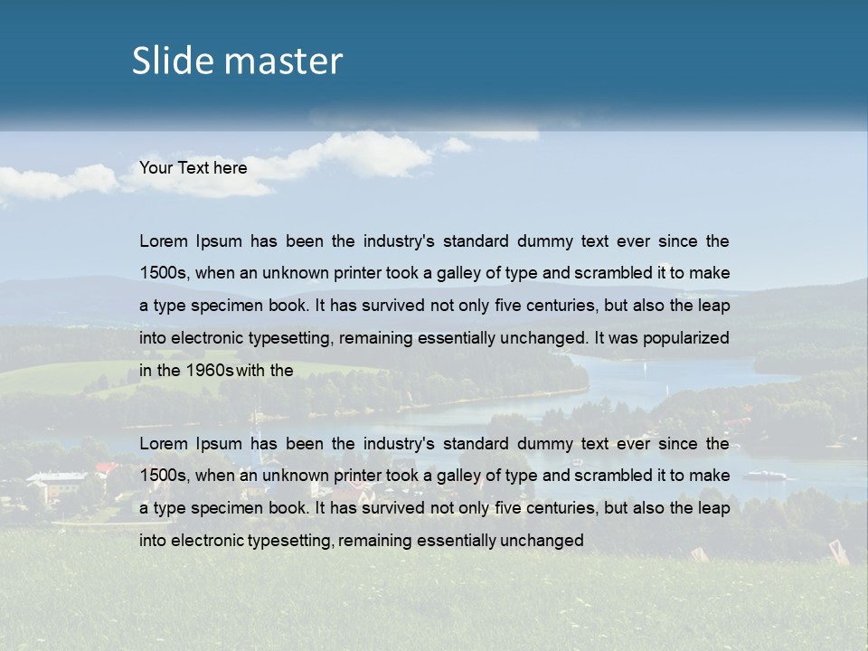 Card Cartoon Happy PowerPoint Template