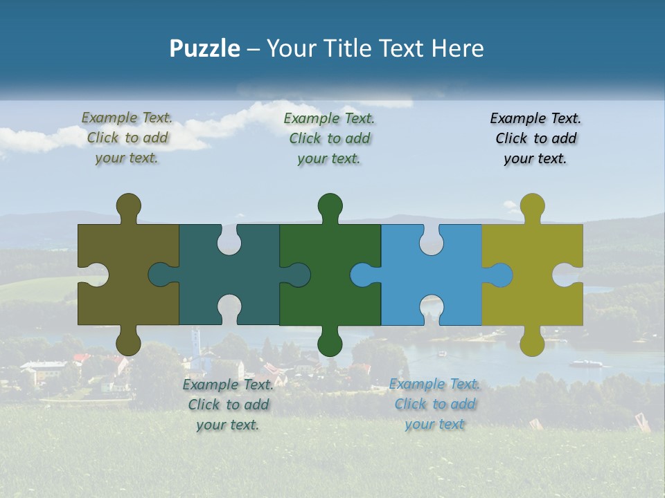 Card Cartoon Happy PowerPoint Template