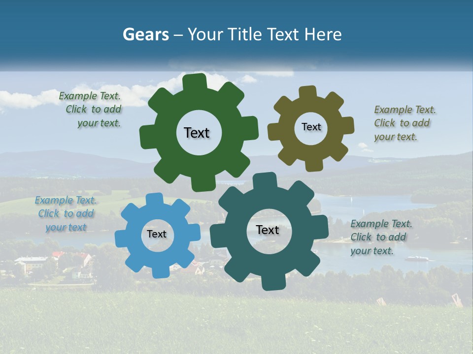 Card Cartoon Happy PowerPoint Template