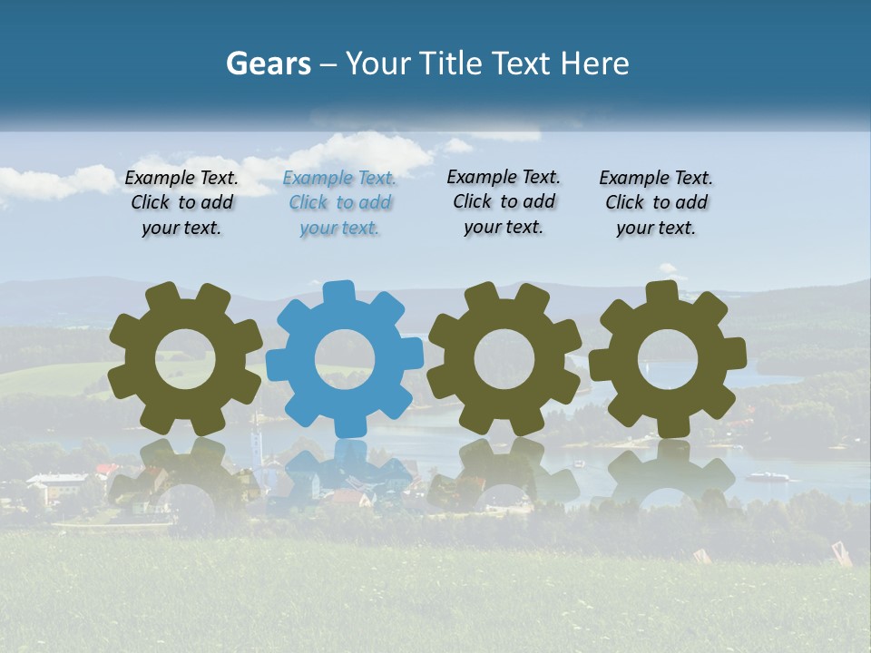 Card Cartoon Happy PowerPoint Template