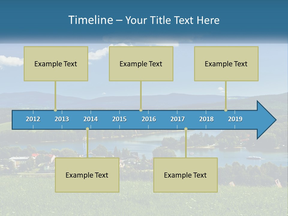 Card Cartoon Happy PowerPoint Template