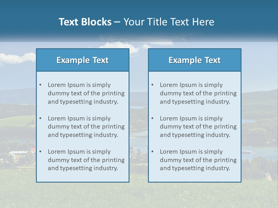 Card Cartoon Happy PowerPoint Template