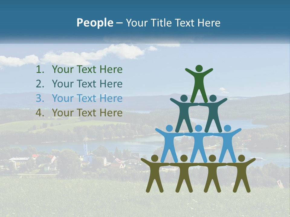 Card Cartoon Happy PowerPoint Template