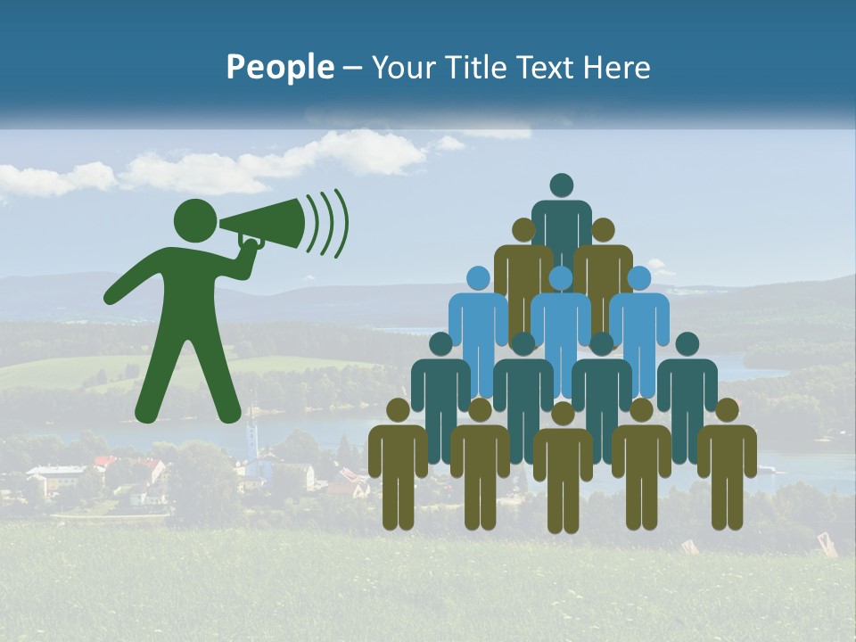 Card Cartoon Happy PowerPoint Template