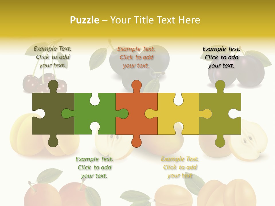 Flower Love Pattern PowerPoint Template