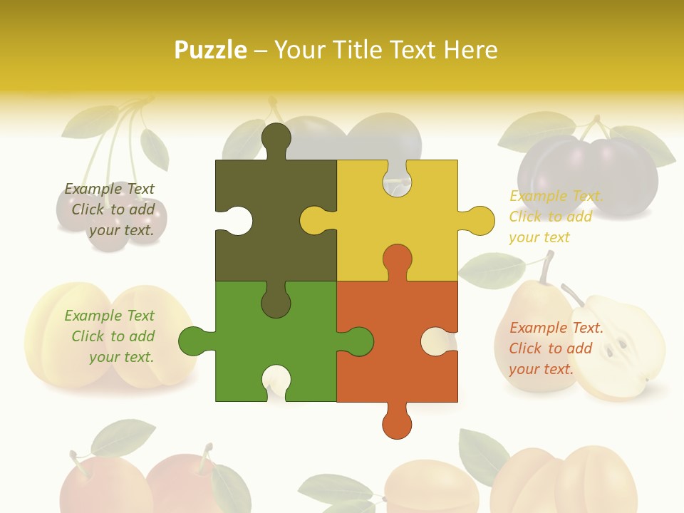 Flower Love Pattern PowerPoint Template