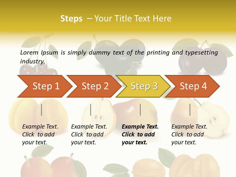 Flower Love Pattern PowerPoint Template